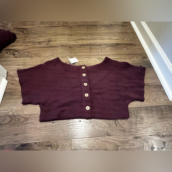 FREE PEOPLE 
Changing Tides Cotton Crop Top & Pants - purple- NWT- XS - Picture 14 of 16